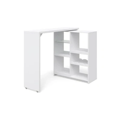 Imagen de Vicco Mesa de Bar Vega, Blanco, 138 x 39 cm