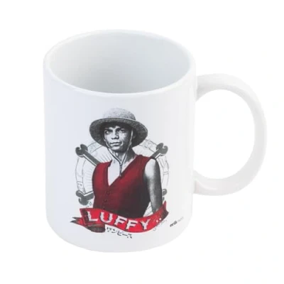 Imagen de Grupo Erik Taza One Pieze Netflix Monkey D. Luffy desayuno cerámica 350ml te café Licencia oficial
