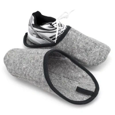 Imagen de Pantoffelmann Pantuflas de museo fieltro I cubrezapatos con suela ABS opcional varias tallas Fundas zapatos para proteger pisos suciedad y arañazos funda/Pantuflas obreros