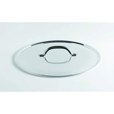 Imagen de Ollas Agnelli Cubren de Aluminio, con el Puente Acero Inoxidable, Hem, Plata, 16 cm