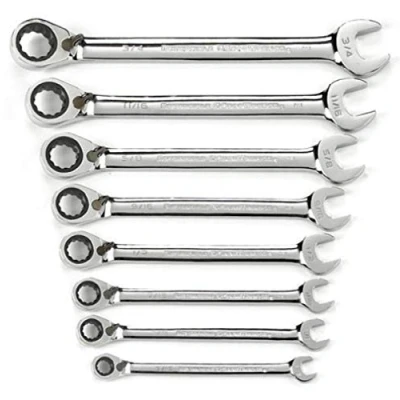 Imagen de Gearwrench 9533 8 piezas SAE juego de combinación llave trinquete Reversible