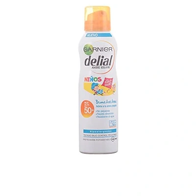 Imagen de GARNIER DELIAL Niños Sensitive Advanced Spray Protector Solar Anti Arena para Pieles Claras, Sensibles, Alta Protección IP50+ 150 ml
