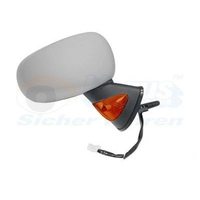 Imagen de espejo retrovisor Van Wezel 4366818 derecha imprimado completo, convexo, para ajuste elect. espejo, calefactable, con sensor de temperatura