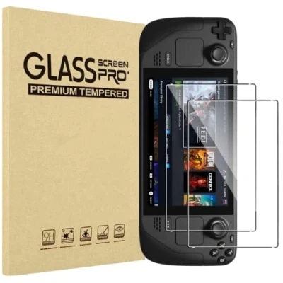 Imagen de Protector Pantalla para Steam Deck [Pack de 2] Película protectora Cristal Vidrio templado