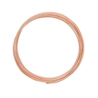Imagen de Vaessen Creative Alambre de Aluminio para Joyería, 2 mm Espesor, Cobre, Naranja (Orange Copper), 5 m,