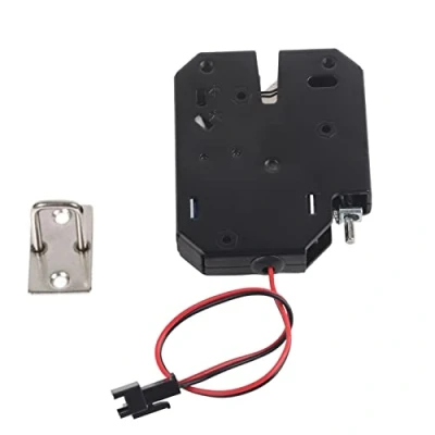 Imagen de Cerradura Eléctrica DC 12V, 2A Acero al Carbono de Pestillo Control Eléctrico Electromagnet a Prueba Fallas para System Acceso Entrada Puerta