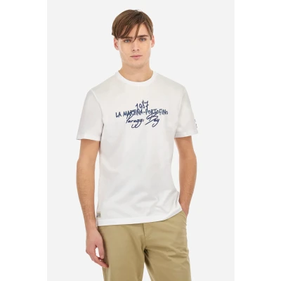 Imagen de La Martina mar Camiseta estampada, Hombre, Talla: Medium, Optic white js
