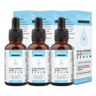 Imagen de P Beauty Sérum de hialurón para la cara, 30 ml, serum facial con ácido hialurónico, antienvejecimiento, suero cuidado facial, piel aloe vera, orgánico y vegano,