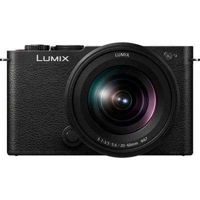 Imagen de Panasonic Lumix DC S9KE K Cámara Vlogs, Puerta Abierta Fotograma Completo Sin Espejo, 24,2 MP, 6K/4K, PDAF 779, Estabilización De Imagen, Angulo Libre, WiFi 5 GHz, Negro, Lente 20 60 mm (Zoom x3)