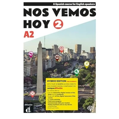 Imagen de Nos vemos Hoy 2 Edición Híbrida Spanish course for English speakers
