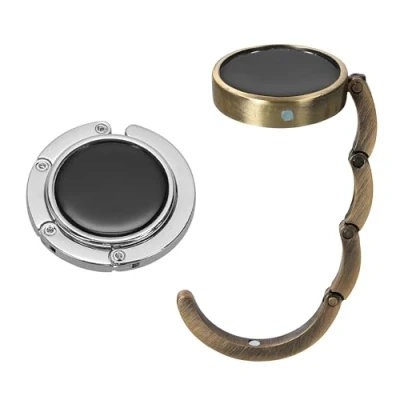 Imagen de kwmobile Ganchos de Bolso para Mesa 2X Colgador portátil con Gancho Abrigos Bolsos Paraguas MAX. 3 kg