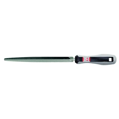 Imagen de Bellota 4005 8 FIN. MB Lima triangular para mecánico, fina (mango bimaterial, 8&quot;)