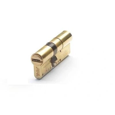 Imagen de Yale YL63030LTDE Cilindro De Seguridad Estándar YL6 Doble Embrague Latonado 30 x mm Llave Leva Larga