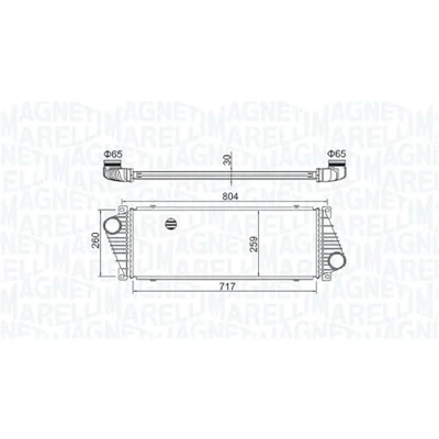 Imagen de MAGNETI MARELLI 351319205020 Intercooler MERCEDES BENZ: Sprinter 3 T Furgón, 2 4 Camión de plataforma/Chasis