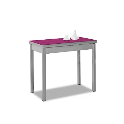 Imagen de ASTIMESA Tipo Libro Mesa de Cocina, Metal, Berengena, 80 x 40 cm a