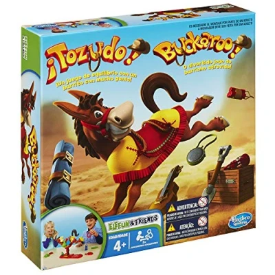 Imagen de Hasbro Gaming Juego ¡Tozudo! El de Equilibrio con un Burrito Mucho Genio Preescolar para 2 a 4 Jugadores
