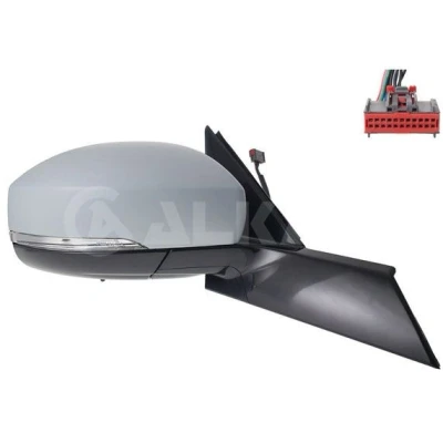 Imagen de Espejo retrovisor Alkar 9040081 derecha imprimado eléctrico calefactable, convexo para vehíc. con volante a la izquierda