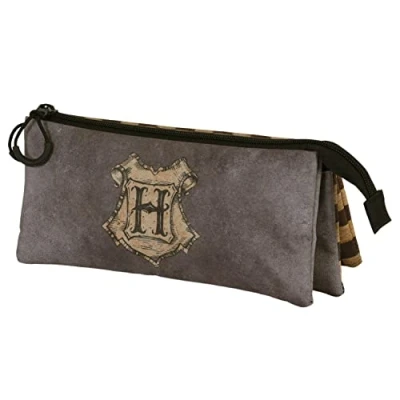 Imagen de Harry Potter Squares Portatodo Triple Fan 2.0, Marrón, 23 x 11 cm