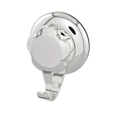 Imagen de Compactor Gancho de Baño BESTLOCK, Instalable sin Herramientas, Cromado, 7,1x4x8,7 cm