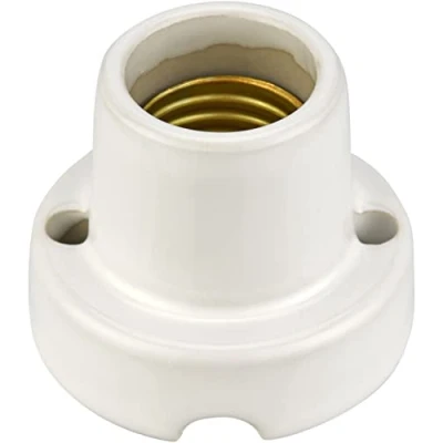 Imagen de Lámpara de superficie porcelana E27, esmaltado blanco