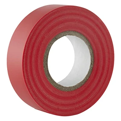 Imagen de Gocableties Cinta aislante rojo de 19 mm x 20 m para instalaciones eléctricas Autoadhesiva y resistente proteger, agrupar reparar cables 1 Rollo