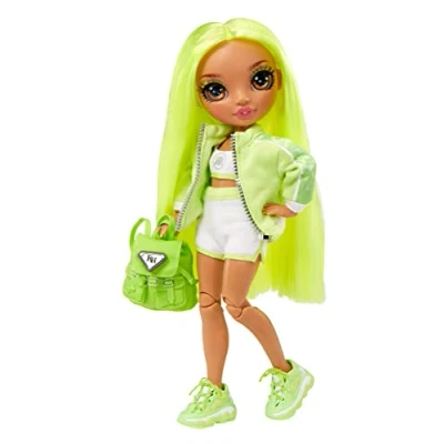 Imagen de RAINBOW HIGH 582977 Muñeca de Moda con Ropa y Accesorios, Incluye Mochila Tela Abre Cierra, Edad: 6+ años, Color (MGA Entertainment 582977EUC), Amarillo