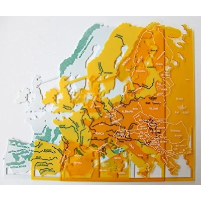 Imagen de Plantillas Mapas Europa, Estuche x 3