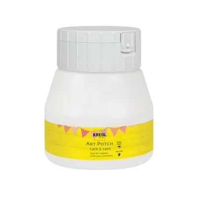 Imagen de KREUL 49252 Art Potch Barniz Cola Transparente 250 ml a base de agua para la decoración y servilleta Adecuado madera, cerámica, piedra cartón