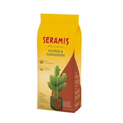 Imagen de Seramis sustrato especial para cactus y suculentas, 2,5 l arcilla expandida, sustituto tierra de el almacenamiento nutrientes
