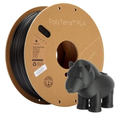 Imagen de Polymaker PolyTerra PLA Charcoal Black 1.75mm 1kg