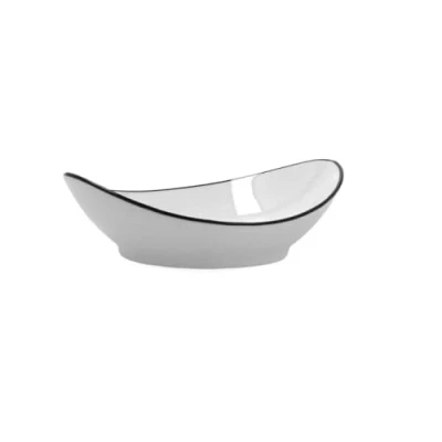 Imagen de Quid Gastro Black Set 6 Tapas 14cm Ensaladilla Porcelana F
