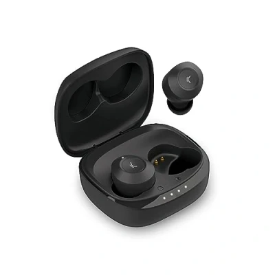 Imagen de Auriculares Inalámbricos Ksix Oblivion, Diseño De Botón, Autonomía 4+15 H, Control Táctil, Llamadas, Asistentes Voz, Negro