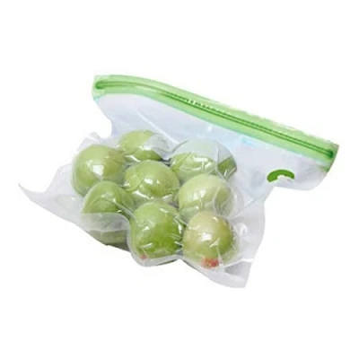 Imagen de TM Electron TMVAC272 Kit de 10 Bolsas Zip para Envasar Al Vacío Reutilizables Tamaño S