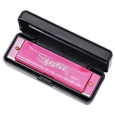Imagen de Blues Harmonica In C Key armónica diatónica de 10 agujeros, 20 tonos, boca, órgano, para adultos y niños principiantes