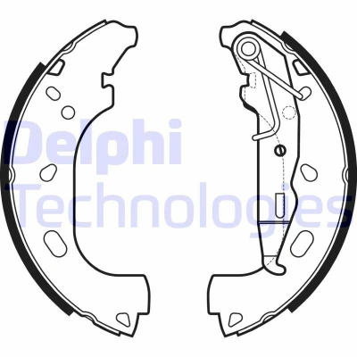 Imagen de DELPHI LS2167 Zapatas de Freno 230 40, 42 OPEL: Astra H Hatchback, GTC