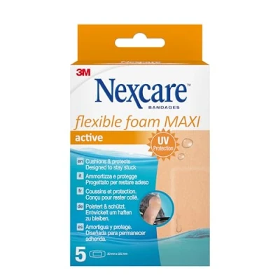Imagen de Nexcare Flexible Foam MAXI Active, 50 mm x 101 mm, 5/Pack