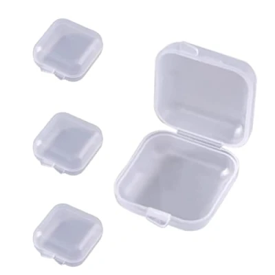 Imagen de SIOPPKIK Pastillero para Paquete de 4 unidades, práctico pastillero, pequeño viajes, cabe en cualquier bolsillo