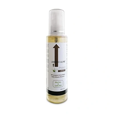 Imagen de LIBIMASCULINE PROTECT Gel Higiene intima Hombre PH 4.0 Ac. Láctico + Aloe Vera Lactobacillus Aceites Esenciales Suaviza hidrata y calma la zona masculina 200 ml