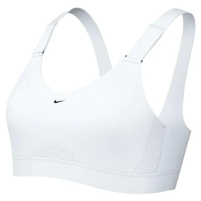 Imagen de Nike Performance W NK DF Alpha HS BRA Sujetadores deportivos con sujeción alta, Mujer, Talla: SxA C, White/stone mauve/black