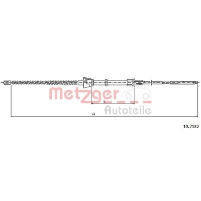 Imagen de METZGER 10.7132 Cable de Freno Mano Atrás izquierda, derecha, izquierda 1512/953 COFLE SEAT: Córdoba I Berlina