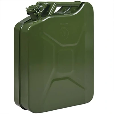 Imagen de Monzana Bidón de gasolina 20L Metal verde Oliva transporte combustible homologado UN recipiente para