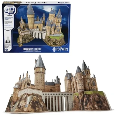 Imagen de 4D Build PUZZLE 3D Harry Potter CASTILLO HOGWARTS Maquetas para Construir Adultos y Niños Puzzles 6069831 Juguetes 12 Años + Regalos Juegos de Mesa