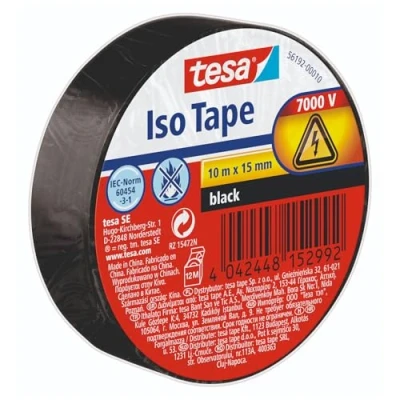 Imagen de Cinta aislante de PVC tesa(10 m x 15 mm), color negro