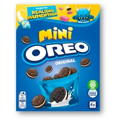 Imagen de Oreo Original Mini Galletas de Cacao Rellenas Crema Sabor Vainilla 160g