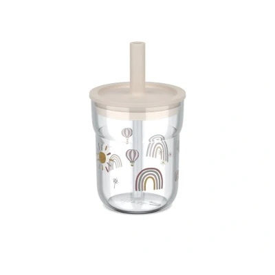 Imagen de Vaso con Pajita Mio Sunshine &amp; Rainbow 250 ml