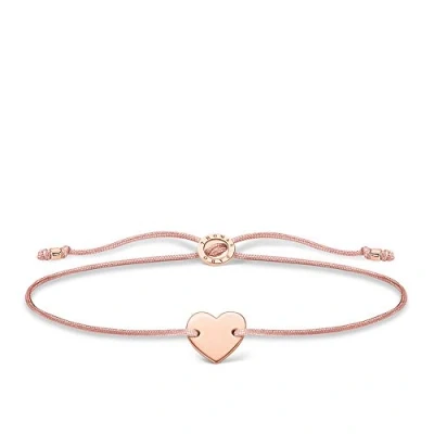 Imagen de THOMAS SABO Pulsera Corazón Plata Chapada A1996 597 19 L20V, 13 20 cm, Oro Rosa