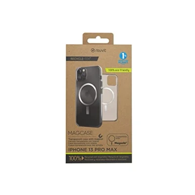 Imagen de Funda Muvit For Change Recycletek Magsafe Transparente Para Iphone 13 Pro Max