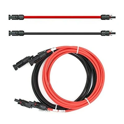 Imagen de Cable de Extensión Ambos Lados Conector Solar Rojo/Negro 6mm ² Incl. Montierter Stecker 1 50m, (2 X 3M)