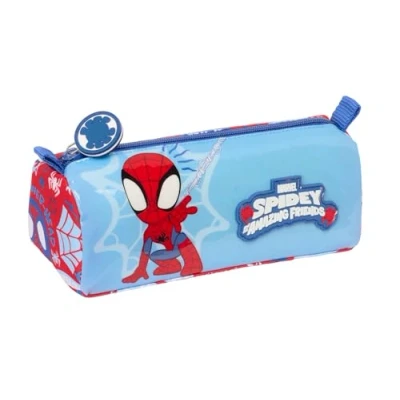 Imagen de SPIDEY RESCUE Portatodo con cremallera y compartimiento, Estuche Infantil, Niño, Ideal para Niños en Edad Escolar, Cómodo Versátil, Calidad Resistencia, 21x7x8 cm