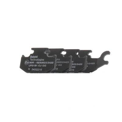 Imagen de DELPHI LP3191 Juego de pastillas freno no preparado para indicador desgaste Chapa antichirridos con accesorios RENAULT: Twizy